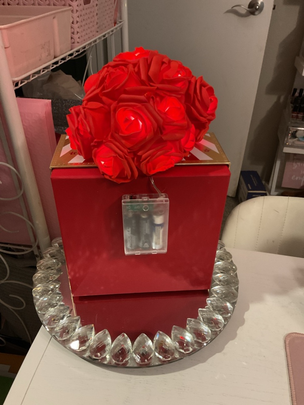 Dior Red Rose LED Floral Accent Décor - Picture 4 of 5